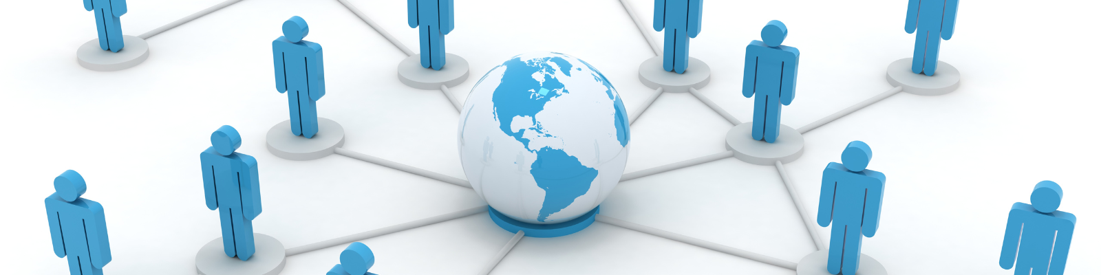 people connected globe