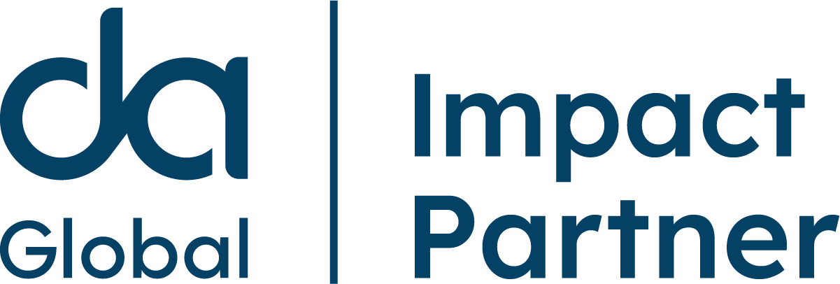 da global impact partner logo navyfont